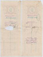 1936-1939. 16db kitöltött váltó aranypengőről, bélyegzésekkel T:II,II-,III,III- egy lyukas