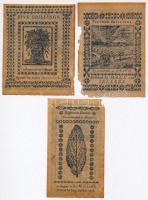 Amerikai Egyesült Államok 1773-1862. 6db modern hamis papírpénz T:II-III több darabon anyaghiány