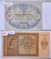 Vegyes: ~121db-os külföldi bankjegy tétel gyűrűs albumban, benne többek között amerikai, görög, izra...