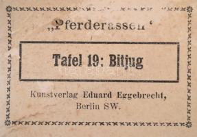 1903 Bitjug ló. Otto Eerelman és Richard Schoenbeck festménye után készült színes litográfia, Kunstv...