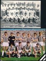 1971-1988 Focicsapatokat ábrázoló fotó / képeslap (Juventus, Electromures), 2 db, 9x13 és 10x15 cm