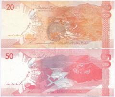 Fülöp-szigetek 2012. 20P + 2015. 50P T:II-,III
Philippines 2012. 20 Piso + 2015. 50 Piso C:VF,F