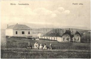 Hévíz (Hévízszentandrás), Petőfi villa. Mérei Ignác kiadása (ázott sarok / wet corner)