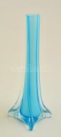 Dekoratív fújt váza, nagyon apró csorbával, két rétegű, m:20 cm