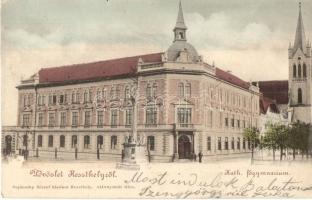 1899 Keszthely, Római katolikus főgimnázium. Sujánszky József kiadása (EK)