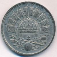 1867. "A Buda-Pesti Koronázás Emlékeül 1867" Sn koronázási emlékérem. Szign.: W.S. (16,74g...