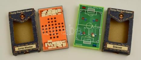 2 db retro Tomy Pocket Games, eredeti csomagolásukban, 12×7 cm (2×)