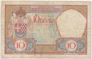 Szerb-Horvát-Szlovén Királyság 1926. 10D T:III-
Kingdom of the Serbs, Croats and Slovenes 1926. 10 ...