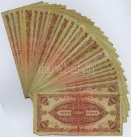 1945. 10.000P (30x) legtöbb "MNB" bélyeggel T:III,III-