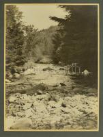 cca 1900-1930 Vegyes fotó tétel, összesen 24 db, köztük Ferencfalva, erdei vasút, gátak, filmfotó, t...