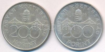 1994. 200Ft Ag "Deák" (2x) T:2