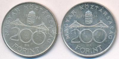 1994. 200Ft Ag "Deák" (2x) T:2