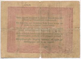 1848. 5Ft "Kossuth bankó" vörösesbarna nyomat T:III- Adamo G109