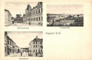 Poysdorf, Wienerstrasse, Josefsplatz / street and square