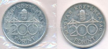 1992. 200Ft Ag "MNB" (2x) egyik lezárt csomagolásban T:2