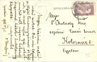 Herkulesfürdő, Baile Herculane; Az újverbászi főgimnázium kiránduló csoportja a Fehér Keresztnél 191...