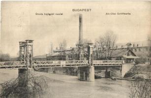 Budapest III. Óbudai hajógyár, híd