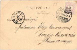 1899 Temesvár, Timisoara; Gasanstalt / Légszesz (gáz) gyár. Bernárd E. felvétele, Králicsek Béla kia...