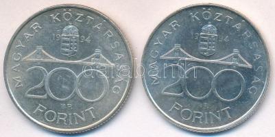 1994. 200Ft Ag "Deák" (2x) T:2