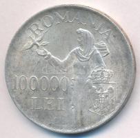 Románia 1946. 100.000L Ag "I. Mihály" T:2
Romania 1946. 100.000 Lei Ag "Mihai I"...