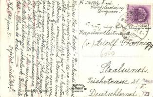 Körösladány, Római katolikus templom, Hősök szobra, Vasútállomás. Czibulka Béla kiadása + Oberkomman...