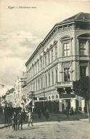 Eger, Széchenyi utca és Piac utca sarok, Venszlovszky üzlete (EK)