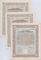 Budapest 1918. "Budapesti Fővárosi Takarékpénztár" névre szóló részvénye 600K-ról (6x) köz...