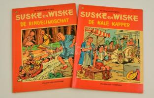 1971-1973 Willy Vandersteen: Suske en Wiske holland nyelvű képregény 2 száma, N.122., 137. Antwerpen-Utrecht, Standaard Uitgeverij. Papírkötés.