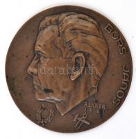 Renner Kálmán (1927-1994) 1961. "Bors János" Br plakett (92mm) + Észtország DN "Talli...
