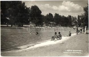 1941 Budapest III. Római Dunapart, Szent István strand. Foto Gegess