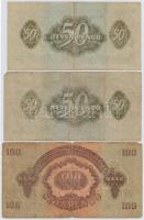 1944. 1P-100P (10x) "A Vörös Hadsereg Parancsnoksága" T:III,III-