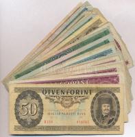 30db-os vegyes magyar forint bankjegy tétel T:III,III-