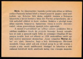 1942 Hévízi rádiumos gyógyiszap ismertető és használati utasítás, 16 p, 10x14 cm
