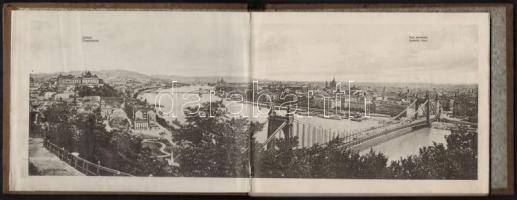 1915 Budapest leporelló album 35 db képpel, jó állapotban, 14x18,5 cm