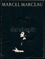 1966 Marcel Marceau: Paris. Gastspiel in der DDR. Ismertető prospektus, Marcel Marceau dedikációjával. Tűzött papírkötésben.