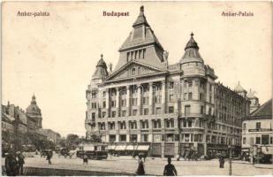 Budapest VI. Anker palota, villamos, Ekker-Partos üzlete (fl)