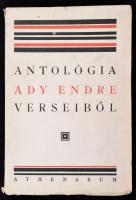 Antológia Ady Endre verseiből. Összeáll.: Szabó Lőrinc. Bp., [1927], Athenaeum. Papírkötésben, jó állapotban.