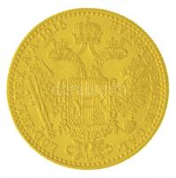 Ausztria 1915. Dukát Au "Ferenc József" utánveret (3,45g/0.986) T:1-
Austria 1915. 1 Duca...