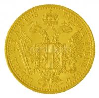 Ausztria 1915. Dukát Au "Ferenc József" utánveret (3,48g/0.986) T:1-
Austria 1915. 1 Duca...