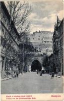 Budapest I. Alagút a Krisztinavárosi oldalról. Divald Károly 1666-1907. (EK)