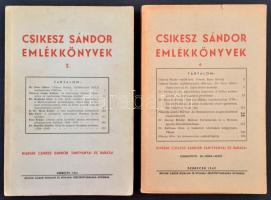 Csikesz Sándor emlékkönyvek. 2. és 4. köt. Debrecen, 1941-1942, Bethlen Gábor Irodalmi és Nyomdai Rt. Papírkötésben, jó állapotban.