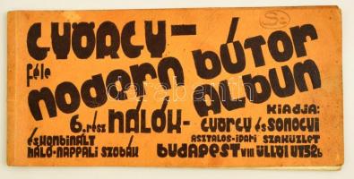 György-féle modern bútoralbum 6.: Hálók. Kiad.: György és Somogyi. Bútorkatalógus, színes illusztrációkkal.