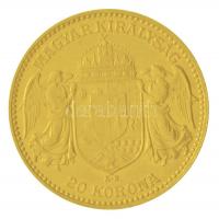 1901KB 20K Au "Ferenc József" Körmöcbánya (6,75g/0.900) T:2 kis ph.
Hungary 1901. 20 Kron...