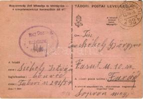 1942 Kellemes Karácsonyi Ünnepeket... kézzel rajzolt Tábori Posta Levelezőlap / WWII Hungarian milit...