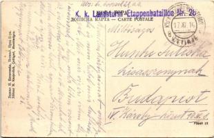 Cetinje, Cettigne; Spaziergang des Mädchen-Instituts, entlang der Baja Pivljanina-Gasse. N. Knejetev...