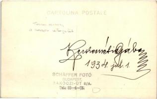 1934 Budapest, Tornaverseny, a magyar válogatott / Hungarian national team at the Athletic Meet, pho...