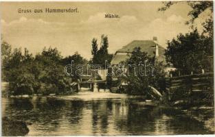 Szenterzsébet, Hammersdorf, Gusterita (Nagyszeben, Sibiu); Mühle / vízimalom. Heinrich Schmidt kiadása / water mill