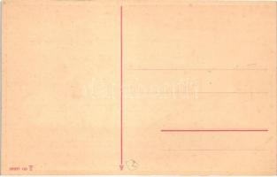 Silhouette of a football match, art postcard (EB)