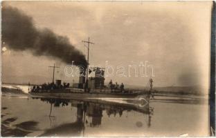 1923 Kecskemét őrnaszád / Dunai Flottila / Donau-Flotille / Hungarian river guard ship, photo
