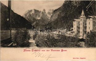 Landro, Höhlenstein (Südtirol/Trentino-Alto Adige); Monte Cristallo from the Baur terrace. Alois Beer